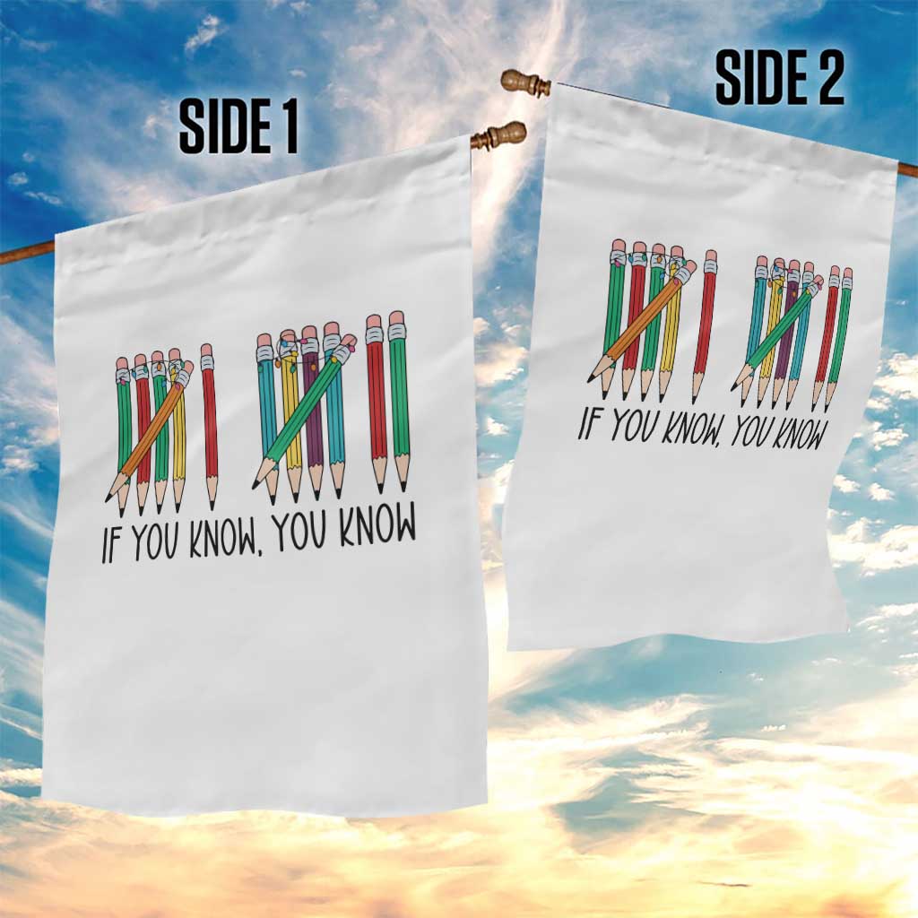 Funny 6 7 Pencil Humor Garden Flag If You Know You Know Six Seven Joke TS02 Print Your Wear