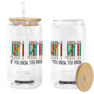Funny 6 7 Pencil Humor Glass Can If You Know You Know Six Seven Joke TS02 Print Your Wear