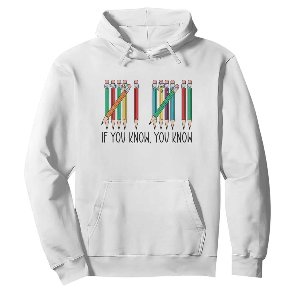 Funny 6 7 Pencil Humor Hoodie If You Know You Know Six Seven Joke TS02 White Print Your Wear