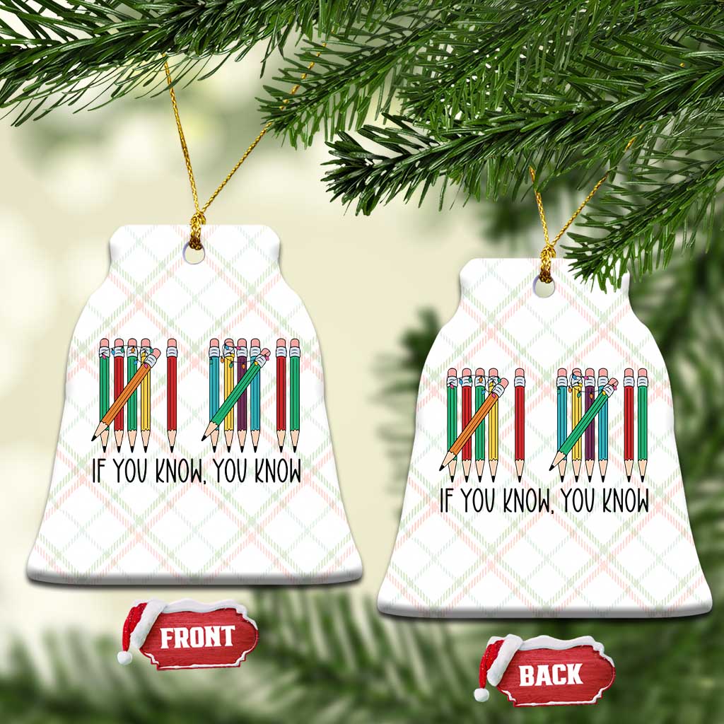 Funny 6 7 Pencil Humor Ceramic Ornament If You Know You Know Six Seven Joke TS02 Print Your Wear