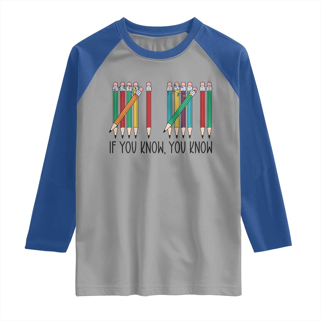 Funny 6 7 Pencil Humor Raglan Shirt If You Know You Know Six Seven Joke TS02 Sport Gray Royal Print Your Wear