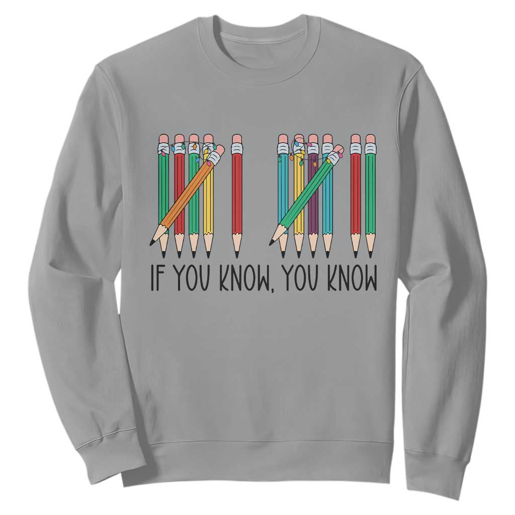 Funny 6 7 Pencil Humor Sweatshirt If You Know You Know Six Seven Joke TS02 Sport Gray Print Your Wear