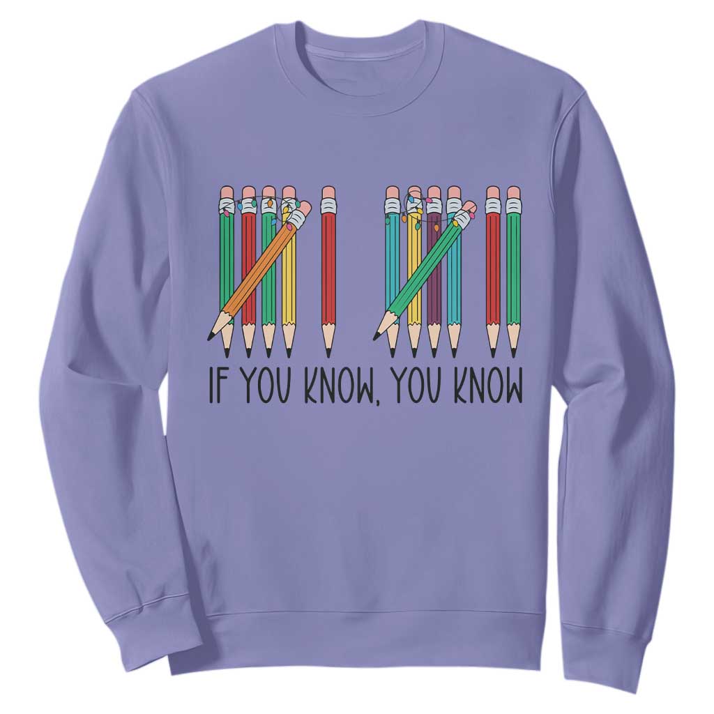 Funny 6 7 Pencil Humor Sweatshirt If You Know You Know Six Seven Joke TS02 Violet Print Your Wear