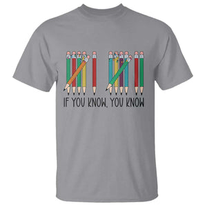 Funny 6 7 Pencil Humor T Shirt If You Know You Know Six Seven Joke TS02 Sport Gray Print Your Wear