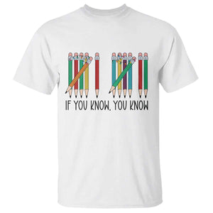 Funny 6 7 Pencil Humor T Shirt If You Know You Know Six Seven Joke TS02 White Print Your Wear