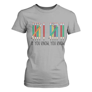 Funny 6 7 Pencil Humor T Shirt For Women If You Know You Know Six Seven Joke TS02 Sport Gray Print Your Wear