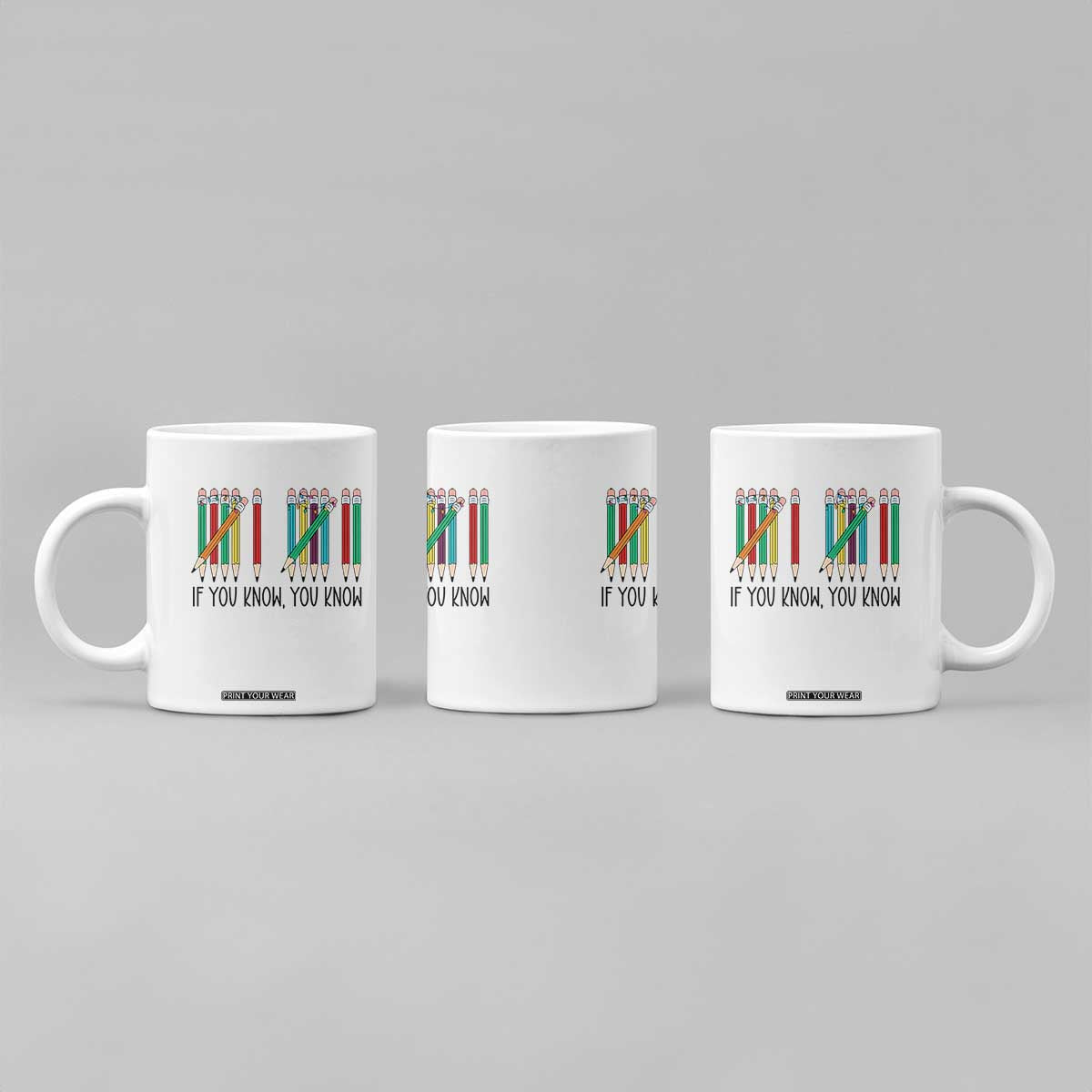 Funny 6 7 Pencil Humor Coffee Mug If You Know You Know Six Seven Joke TS02 Print Your Wear