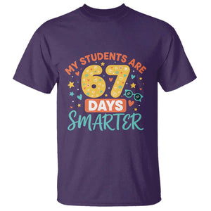 My Students Are 67 Days Smarter T Shirt Funny Sixe Seven Meme Cute Teacher Pride TS02 Purple Print Your Wear