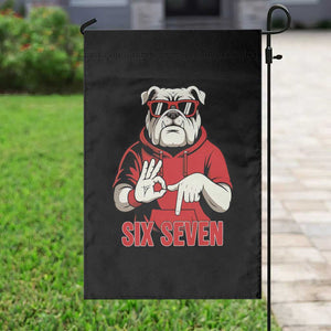 Six Seven Bulldog Meme Garden Flag Funny 67 Mascot Signs Internet Brainrot Lover TS02 Print Your Wear