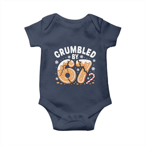 Crumbled by 67 Baby Onesie Funny Gingerbread Christmas Meme Cookie Chaos TS02 Navy Print Your Wear