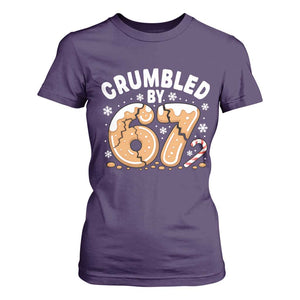 Crumbled by 67 T Shirt For Women Funny Gingerbread Christmas Meme Cookie Chaos TS02 Purple Print Your Wear