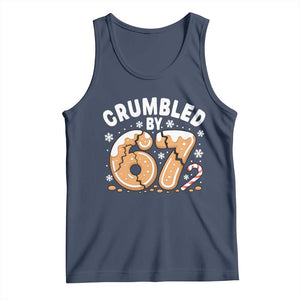 Crumbled by 67 Tank Top Funny Gingerbread Christmas Meme Cookie Chaos TS02 Navy Print Your Wear