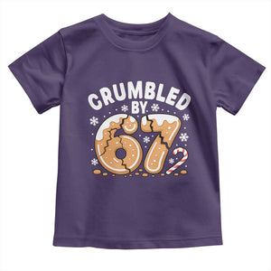Crumbled by 67 Toddler T Shirt Funny Gingerbread Christmas Meme Cookie Chaos TS02 Purple Print Your Wear