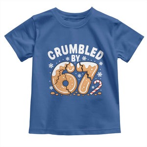 Crumbled by 67 Toddler T Shirt Funny Gingerbread Christmas Meme Cookie Chaos TS02 Royal Blue Print Your Wear
