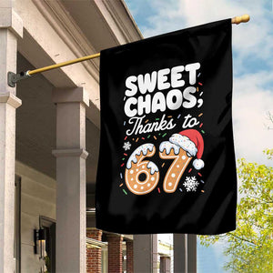 Sweet Chaos Thanks to 67 Garden Flag Funny Christmas Cookie Meme with Sprinkles TS02 Print Your Wear