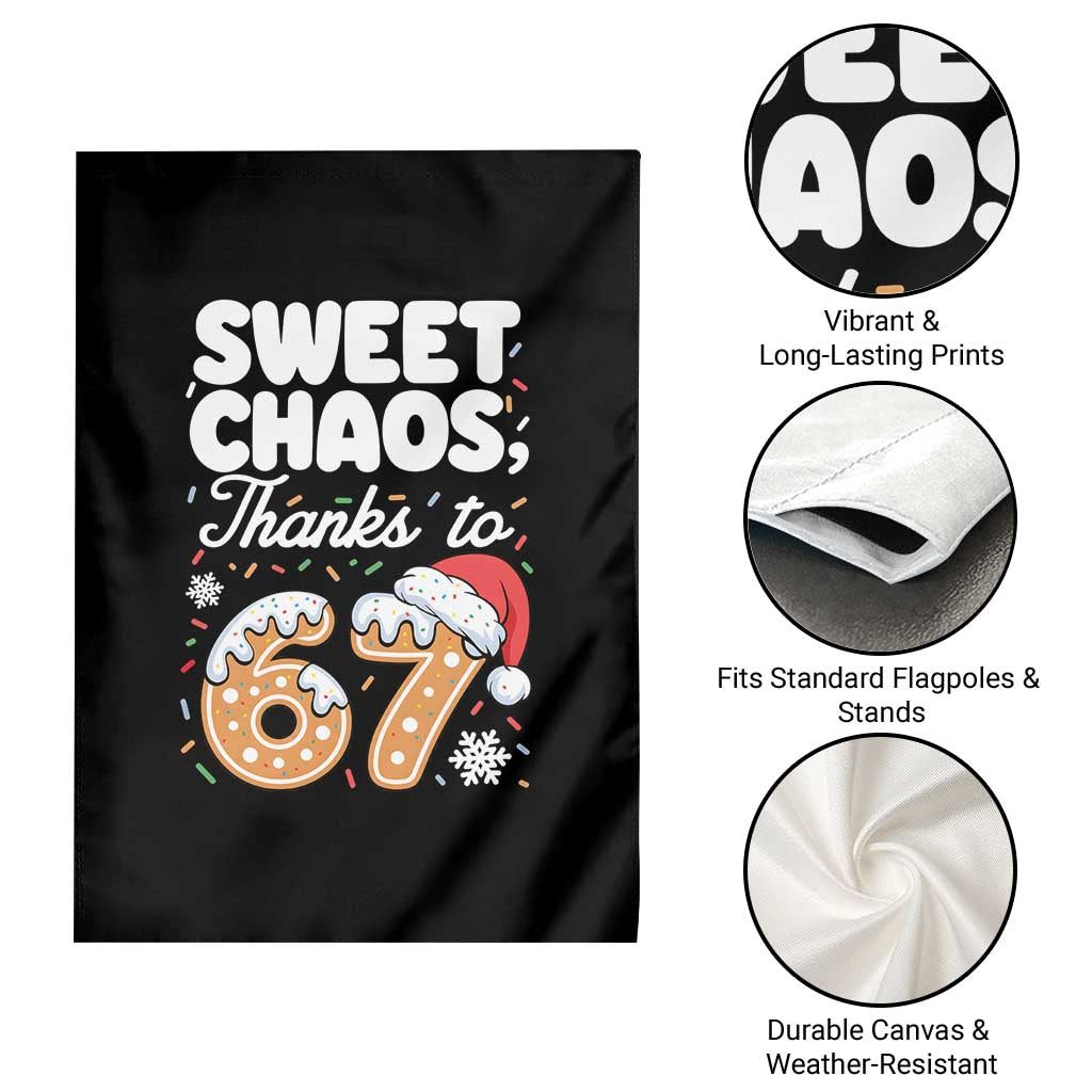 Sweet Chaos Thanks to 67 Garden Flag Funny Christmas Cookie Meme with Sprinkles TS02 Print Your Wear