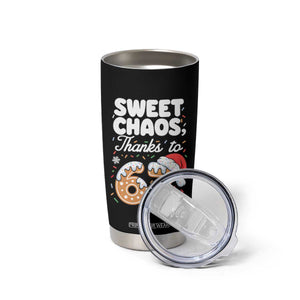 Sweet Chaos Thanks to 67 Tumbler Cup Funny Christmas Cookie Meme with Sprinkles TS02 Print Your Wear