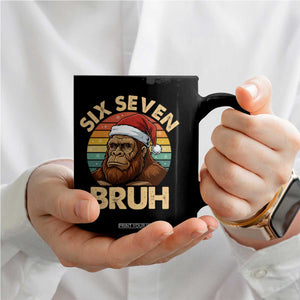 Six Seven Bruh Meme Christmas Bigfoot Coffee Mug 67 Sasquatch Santa Retro Holiday TS02 Print Your Wear