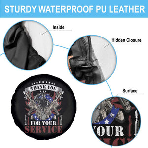 American Veteran Spare Tire Cover Thank You For Your Service Veterans Day Memorials Day Patriots TS02 Print Your Wear