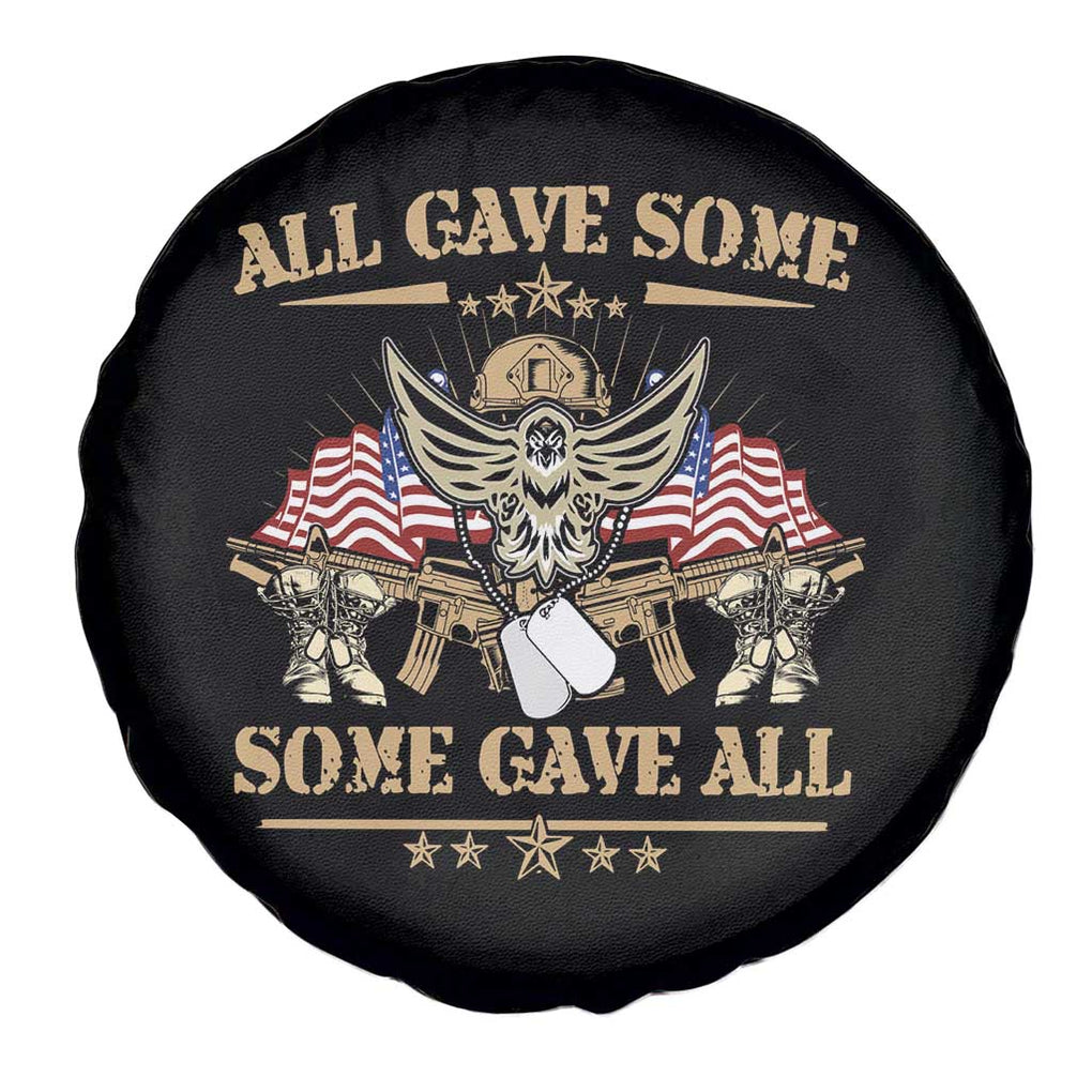 American Veteran Spare Tire Cover All Gave Some Some Gave All Veterans Memorials Day US Flag TS02 Print Your Wear
