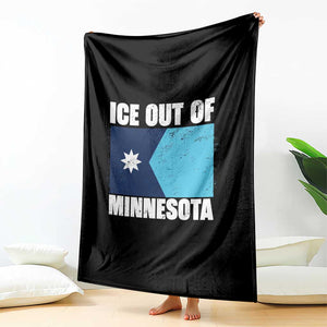 Ice Out Of Minnesota Throw Blanket State Flag Minneapolis Justice and Resistance TS02 Print Your Wear