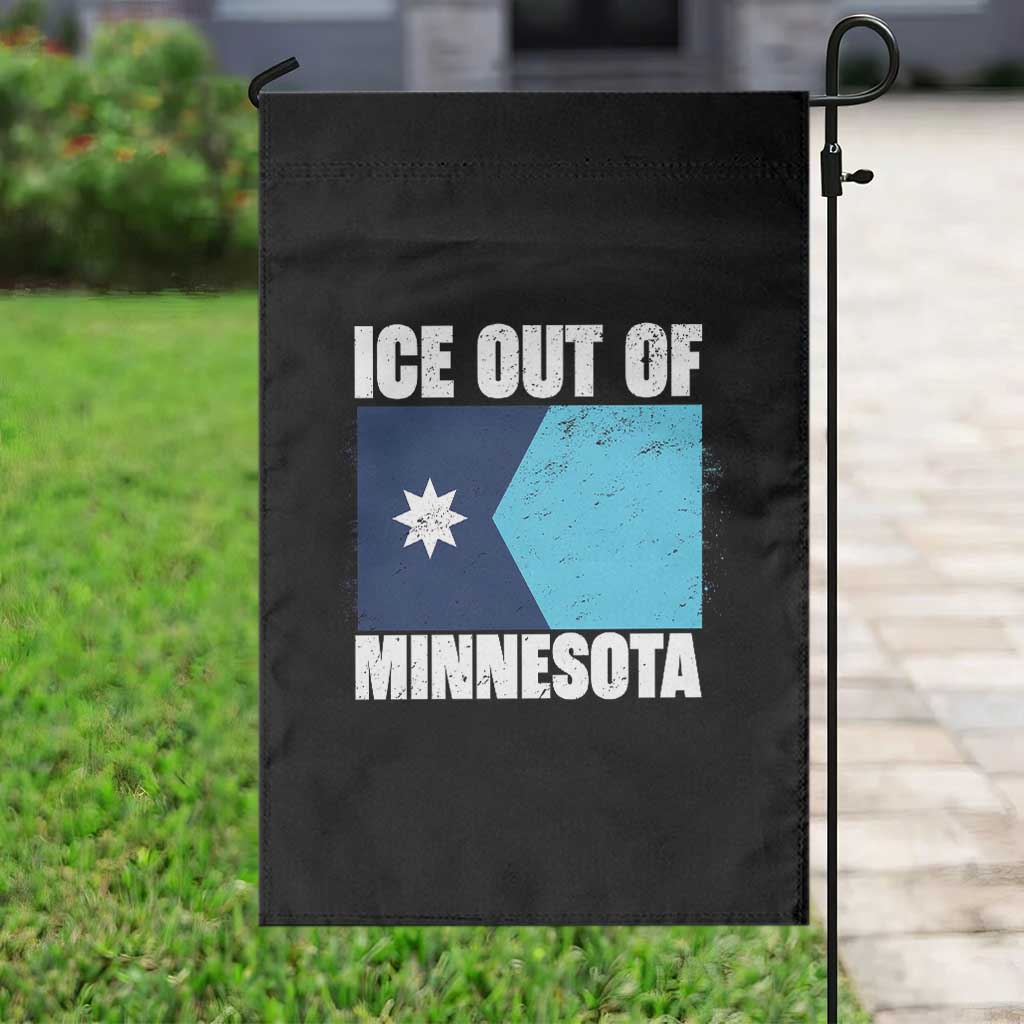 Ice Out Of Minnesota Garden Flag State Flag Minneapolis Justice and Resistance TS02 Print Your Wear