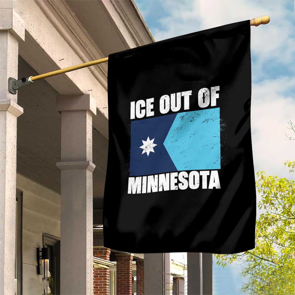 Ice Out Of Minnesota Garden Flag State Flag Minneapolis Justice and Resistance TS02 Print Your Wear