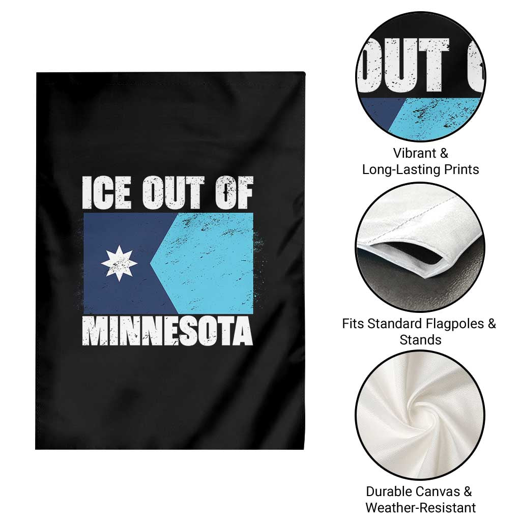 Ice Out Of Minnesota Garden Flag State Flag Minneapolis Justice and Resistance TS02 Print Your Wear