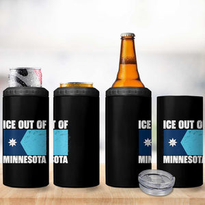 Ice Out Of Minnesota 4 in 1 Can Cooler Tumbler State Flag Minneapolis Justice and Resistance TS02 Print Your Wear