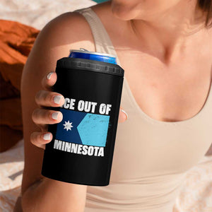Ice Out Of Minnesota 4 in 1 Can Cooler Tumbler State Flag Minneapolis Justice and Resistance TS02 Print Your Wear