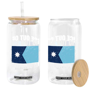 Ice Out Of Minnesota Glass Can State Flag Minneapolis Justice and Resistance TS02 Print Your Wear