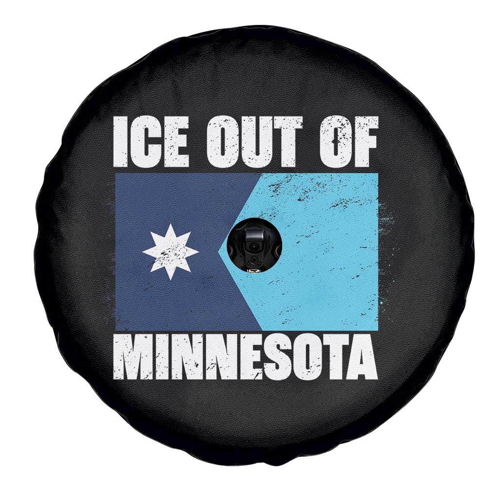 Ice Out Of Minnesota Spare Tire Cover State Flag Minneapolis Justice and Resistance TS02 Print Your Wear