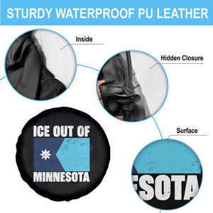 Ice Out Of Minnesota Spare Tire Cover State Flag Minneapolis Justice and Resistance TS02 Print Your Wear