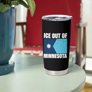 Ice Out Of Minnesota Tumbler Cup State Flag Minneapolis Justice and Resistance TS02 Print Your Wear