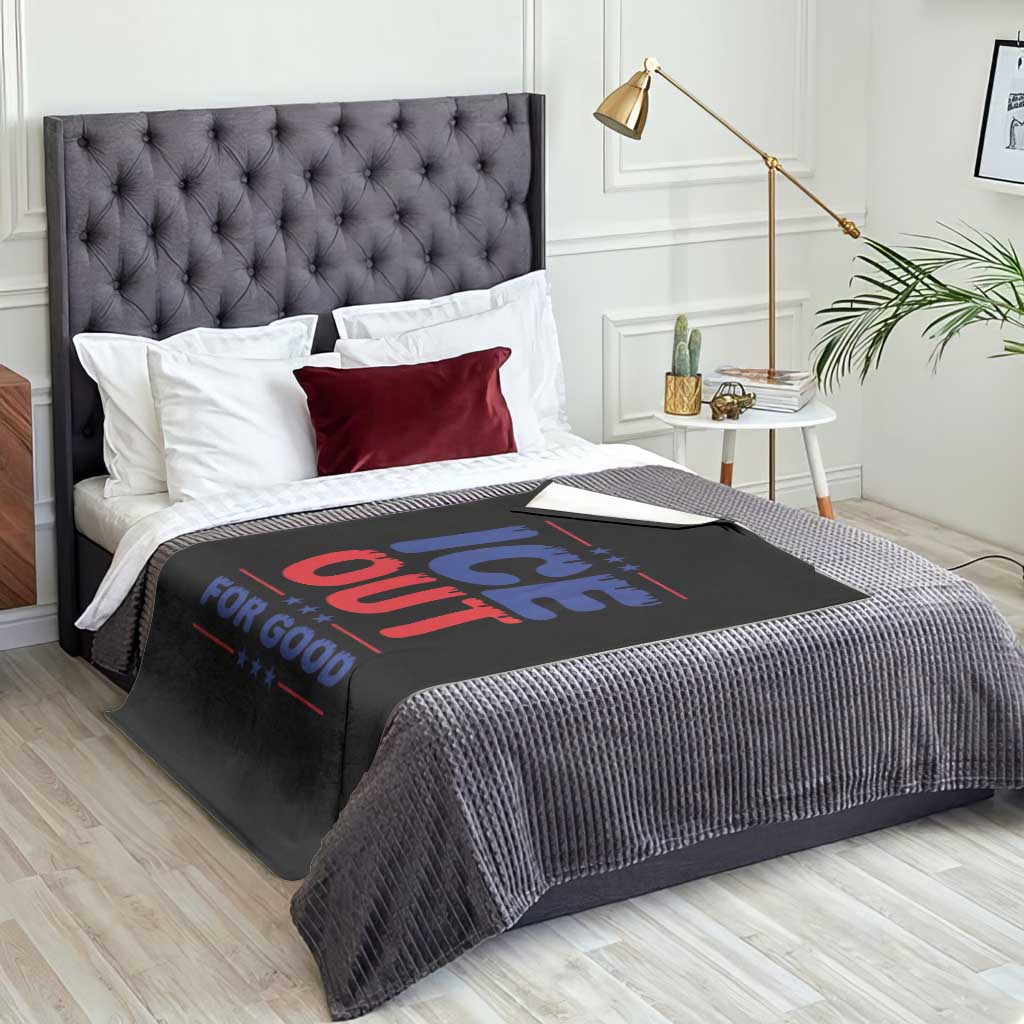 Ice Out For Good Protest Throw Blanket Justice Against Ice Political Resistance TS02 Print Your Wear