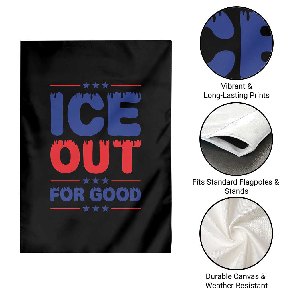 Ice Out For Good Protest Garden Flag Justice Against Ice Political Resistance TS02 Print Your Wear