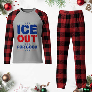 Ice Out For Good Protest Plaid Pajama Set Justice Against Ice Political Resistance TS02 Buffalo Plaid Print Your Wear