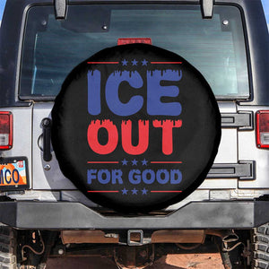 Ice Out For Good Protest Spare Tire Cover Justice Against Ice Political Resistance TS02 No hole Black Print Your Wear