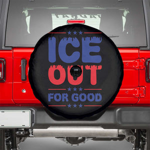 Ice Out For Good Protest Spare Tire Cover Justice Against Ice Political Resistance TS02 Black Print Your Wear