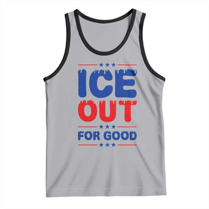Ice Out For Good Protest Tank Top Justice Against Ice Political Resistance TS02 Athletic Heather Black Print Your Wear