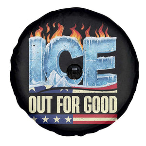Ice Out For Good Patriotic Protest Spare Tire Cover Patriotic Burn Ice Justice Political Resistance TS02 Print Your Wear