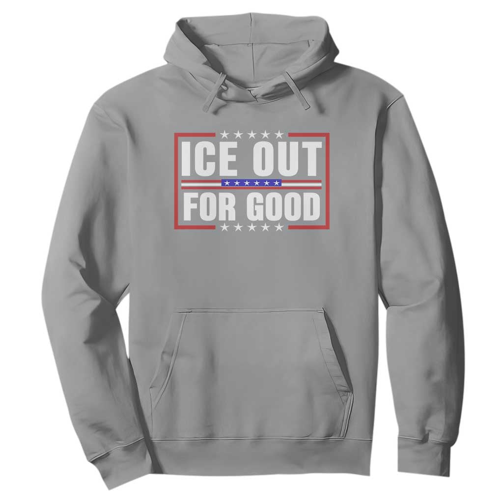 Ice Out For Good Patriotic Protest Hoodie Justice Resistance Red White and Blue TS02 Sport Gray Print Your Wear