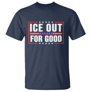 Ice Out For Good Patriotic Protest T Shirt Justice Resistance Red White and Blue TS02 Navy Print Your Wear