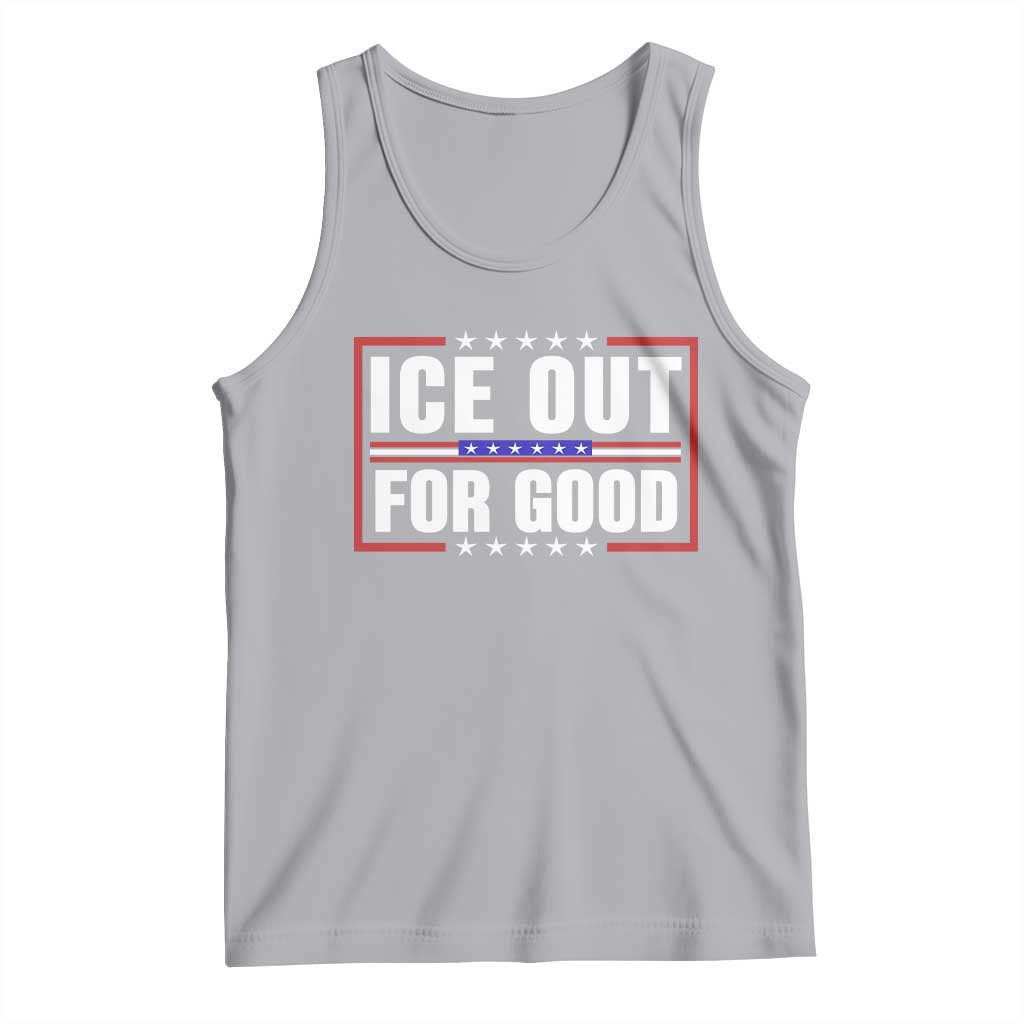 Ice Out For Good Patriotic Protest Tank Top Justice Resistance Red White and Blue TS02 Athletic Heather Print Your Wear