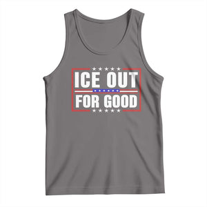 Ice Out For Good Patriotic Protest Tank Top Justice Resistance Red White and Blue TS02 Deep Heather Print Your Wear