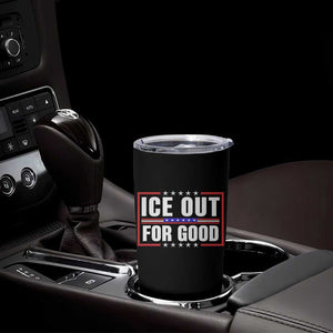 Ice Out For Good Patriotic Protest Tumbler Cup Justice Resistance Red White and Blue TS02 Print Your Wear