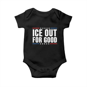 Ice Out For Good Patriotic Protest Baby Onesie Justice Political Resistance TS02 Black Print Your Wear