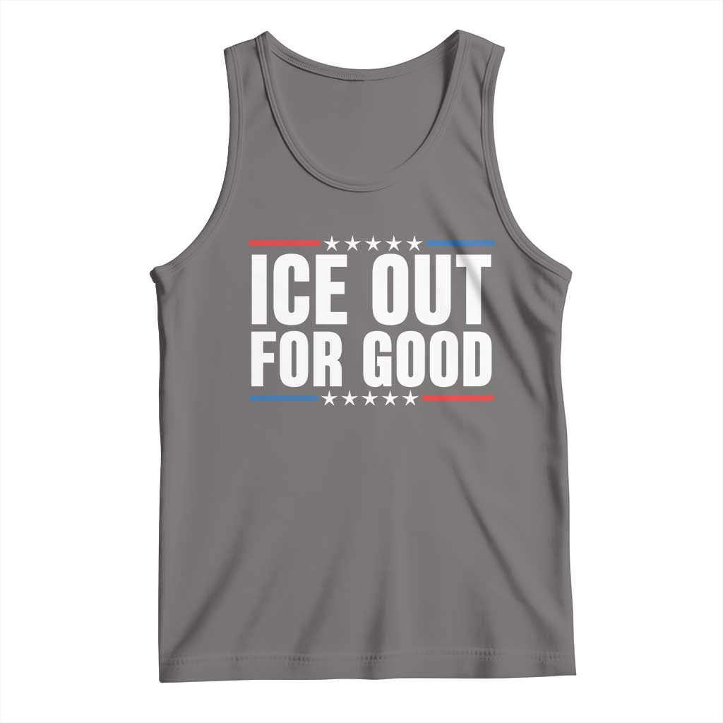 Ice Out For Good Patriotic Protest Tank Top Justice Political Resistance TS02 Deep Heather Print Your Wear