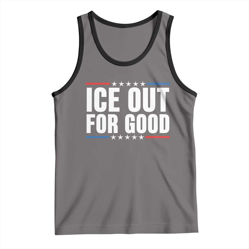 Ice Out For Good Patriotic Protest Tank Top Justice Political Resistance TS02 Deep Heather Black Print Your Wear