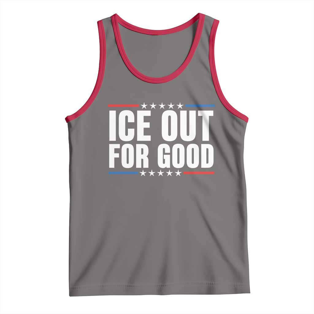 Ice Out For Good Patriotic Protest Tank Top Justice Political Resistance TS02 Deep Heather Red Print Your Wear